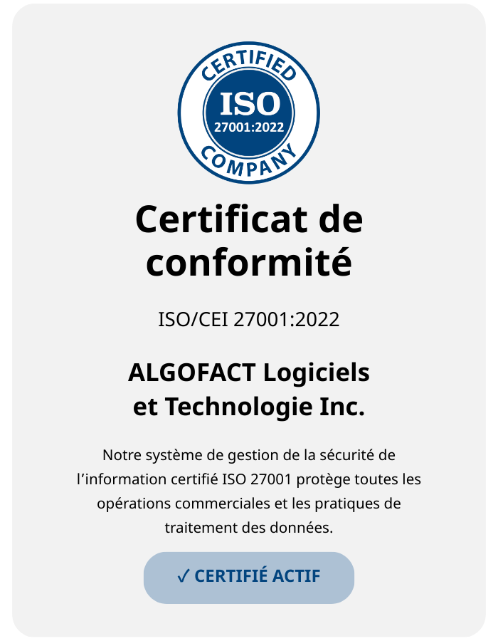 ISO 27001 Certified